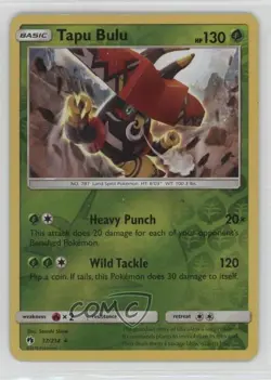 Tapu Bulu Reverse Foil Pokemon Sun & Moon Lost Thunder #37 00jz - Image 1