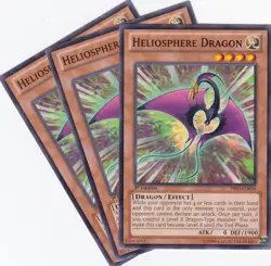 3 X YUGIOH..HELIOSPHERE DRAGON..NRMT/NP..1ST EDITION..PRIO-EN004..COMBINED SHIP - Image 1