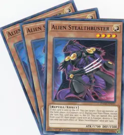 3x YUGIOH..ALIEN STEALTHBUSTER..DAMA-EN021..NM/MT/NP..1ST EDITION..COMMON - Image 1