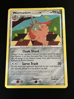 Pokemon TCG Wormadam Rare Card 51/99 Arceus 2009 - NM - Image 1