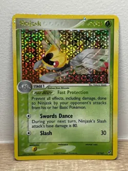 Ninjask 13/107 Reverse Holo Rare Stamped Ex Deoxys 2005 Pokemon Card - Image 1