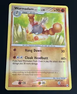 Pokemon TCG Wormadam Reverse Holo Rare Card 50/99 Arceus 2009 - NM - Image 1