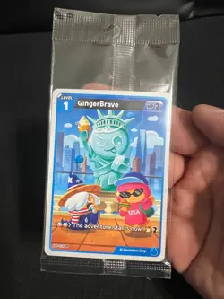 Gingerbrave - Cookie Run Braverse TCG - 2025 Gen Con Exclusive Promo Card - Image 1