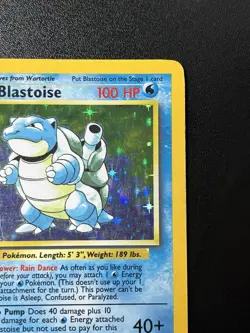Blastoise 2/102 Base set Holo Rare Pokemon Card TCG 1999 LP Condition Excellent - Image 4