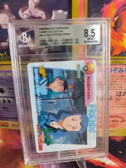 Pokemon Card Japanese Carddass Vending Anime BGS Beckett 8.5 Officer Jenny Movie - Image 1