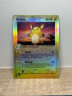 Raichu 13/95 EX Team Magma vs Team Aqua Reverse Holo Pokemon Card E Reader HP - Image 1