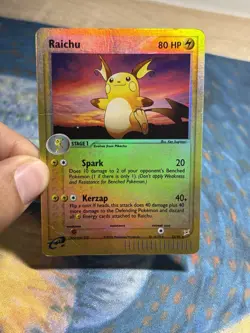 Raichu 13/95 EX Team Magma vs Team Aqua Reverse Holo Pokemon Card E Reader HP - Image 3