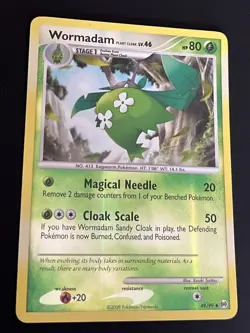 Pokemon TCG Wormadam Reverse Holo Rare Card 49/99 Arceus 2009 - NM - Image 1