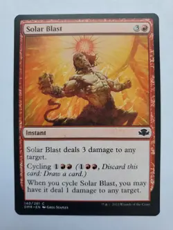 MTG Magic The Gathering Card Solar Blast Instant Red Dominaria Remastered 2023 - Image 1