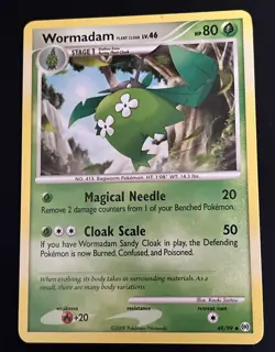 Pokemon TCG Wormadam Rare Card 49/99 Arceus 2009 - NM - Image 1
