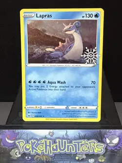 Pokemon Card Lapras 048/202 Holo Rare Snowflake Promo 2022 Advent Calendar LP - Image 1