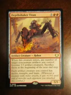 Magic The Gathering Commander Edge of Eternities DEPTHSHAKER TITAN MTG 9 - Image 1