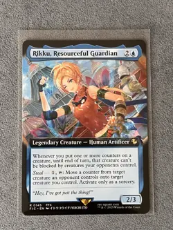 MTG - Rikku, Resourceful Guardian - Extended Art - Final Fantasy - FIC 0145 - Image 1