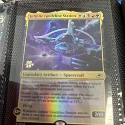 Mtg Edge of eternities foil infinite guideline station promo - Image 1