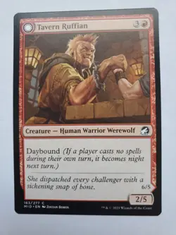 MTG Magic The Gathering Card Tavern Ruffian Tavern Smasher Creature Werewolf Red - Image 1