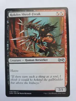 MTG Magic The Gathering Card Rakdos Shred-Freak Creature Human Berserker - Image 1