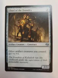 MTG Magic The Gathering Card Chief of the Foundry Artifact Creature Construct - Image 1