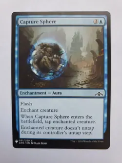 MTG Magic The Gathering Card Capture Sphere Enchantment Aura Blue Guilds Of Ravn - Image 1