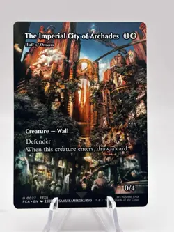 The Imperial City of Archades / Wall of Omens 0027 Showcase Final Fantasy MTG NM - Image 1