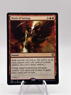 Word of Seizing 420 Commander Legends CMR MTG NM - Image 1