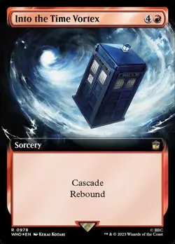 MTG Doctor Who - 0978 Into the Time Vortex Surge Foil Extended Art - Image 1