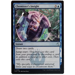 x4 Chemister's Insight CLU MTG M/NM Playset Uncommon Blue Instant Ravnica: Clue - Image 1