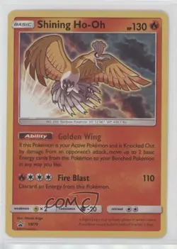 Shining Ho-Oh Holo Pokemon Sun & Moon Black Star Promo #SM70 0lp8 - Image 1