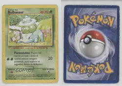 Bulbasaur French Pokemon Base Set #44 1999 15fy - Image 3