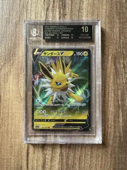 Pokemon Jolteon V BGS 10 BLACK LABEL 030/069 Japanese Evolving Eevee Sword RR - Image 1