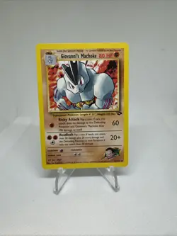 Giovanni's Machoke 42/132 Uncommon Pokemon Gym Challenge Unlimited WOTC - Image 1