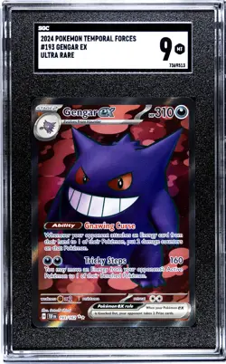 2024 POKEMON TEF EN-TEMPORAL FORCES ULTRA RARE #193 GENGAR EX SGC 9 - Image 1
