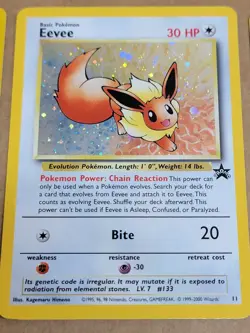 POKEMON Scizor Misdreavus HOLO Eevee Rare Promo 3 Pokemon Cards #33 #39 #11 - Image 2