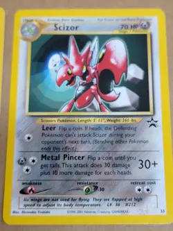 POKEMON Scizor Misdreavus HOLO Eevee Rare Promo 3 Pokemon Cards #33 #39 #11 - Image 3