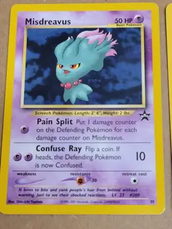POKEMON Scizor Misdreavus HOLO Eevee Rare Promo 3 Pokemon Cards #33 #39 #11 - Image 4