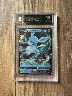 Pokemon Glaceon V BGS 10 BLACK LABEL 024/069 Japanese Evolving Eevee Sword RR - Image 1