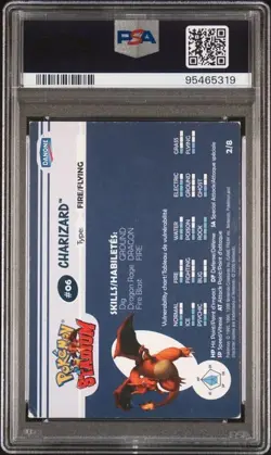 Charizard Stadium Tip Shiny Gold PSA 3 VG - 2000 Danone Pokemon - Image 2