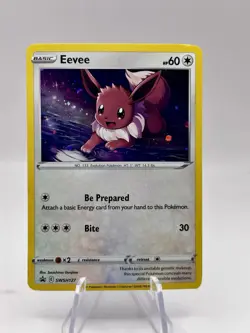 Eevee SWSH127 Holo Black Star Promo Pokemon NM - Image 1