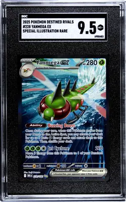 2025 POKEMON DRI EN-DESTINED RIVALS SPECIAL ILLUSTRATION RARE YANMEGA EX SGC 9.5 - Image 1