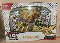 Pokemon TCG Scarlet & Violet 151 Zapdos EX Collection. Brand New Sealed. - Image 1