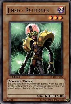 Jinzo - Returner - Rare 1st Edition LODT-EN006 - LP - YuGiOh - Image 1