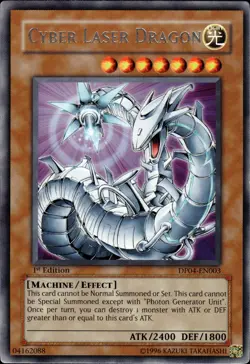 Cyber Laser Dragon - Rare 1st Edition DP04-EN003 - HP - YuGiOh - Image 1