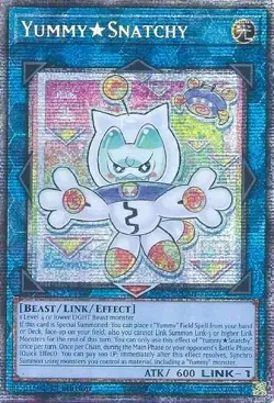 Yugioh JUSH-EN022 Yummy★Snatchy Starlight Rare 1st Edition MINT - Image 1