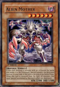 Alien Mother - Rare 1st Edition POTD-EN028 - LP - YuGiOh - Image 1