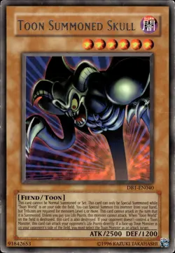 Toon Summoned Skull - Rare DB1-EN040 - MP - YuGiOh - Image 1