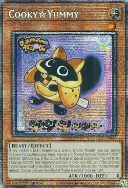 Yugioh JUSH-EN017 Cooky☆Yummy Starlight Rare 1st Edition MINT - Image 1