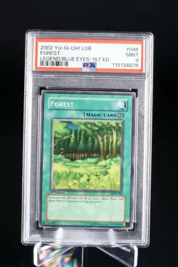 Forest LOB-046 PSA 9 1st Edition 2002 Yugioh Card - Image 1