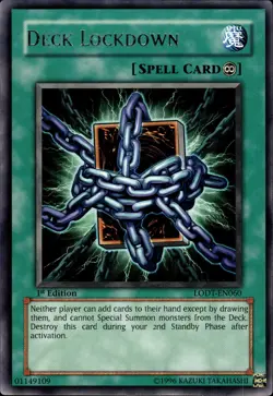 Deck Lockdown - Rare 1st Edition LODT-EN060 - LP - YuGiOh - Image 1