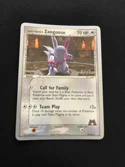 Team Magma’s Zangoose 23/95 NM/MINT Non Holo Rare World Championships 2004 Card - Image 1