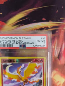Pokemon Card Lavados Moltres Supreme Victors Reverse Holo Deutsch PSA 8 - Image 4
