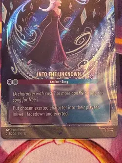 Disney Lorcana Elsa - Into The Unknown Enchanted Card - 213/204 Reign Of Jafar - Image 3